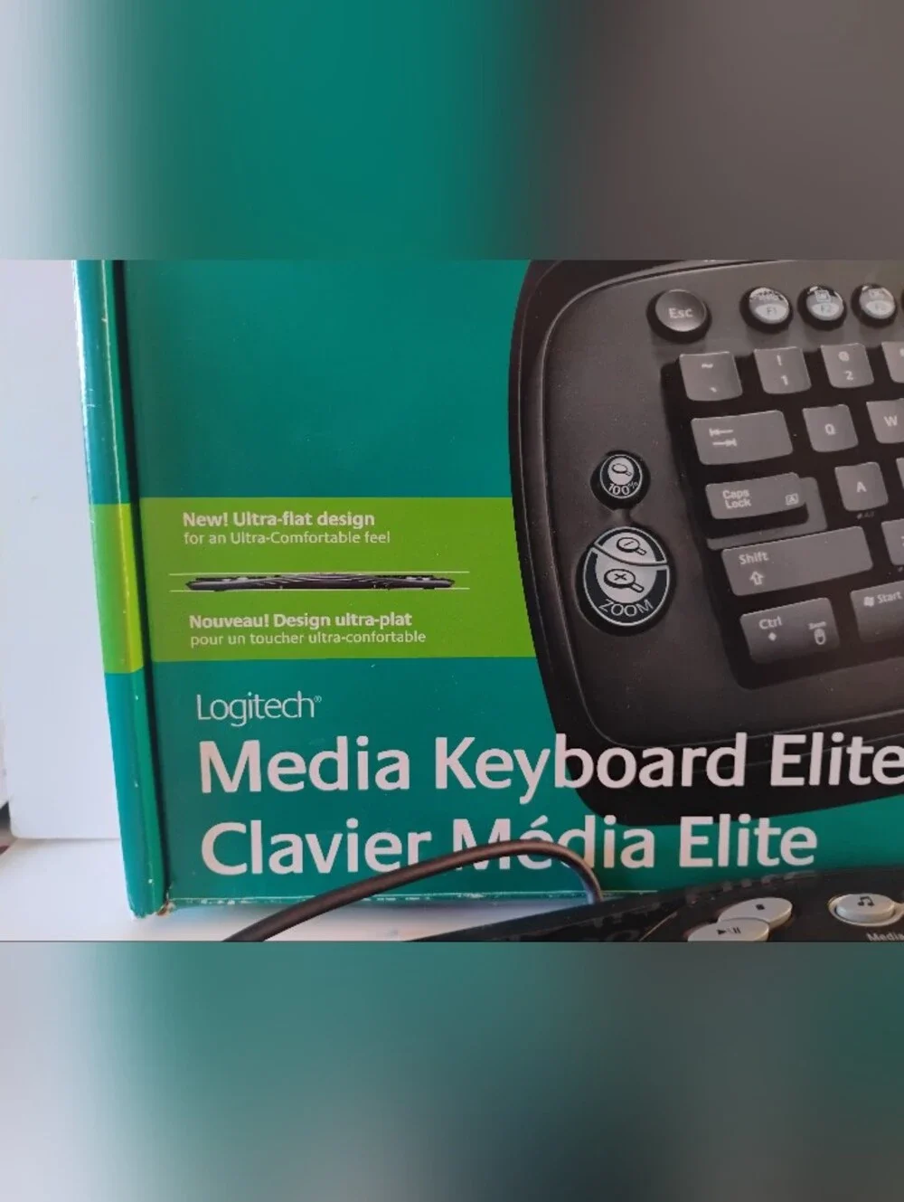 Logitech Wired Media Keyboard in Black